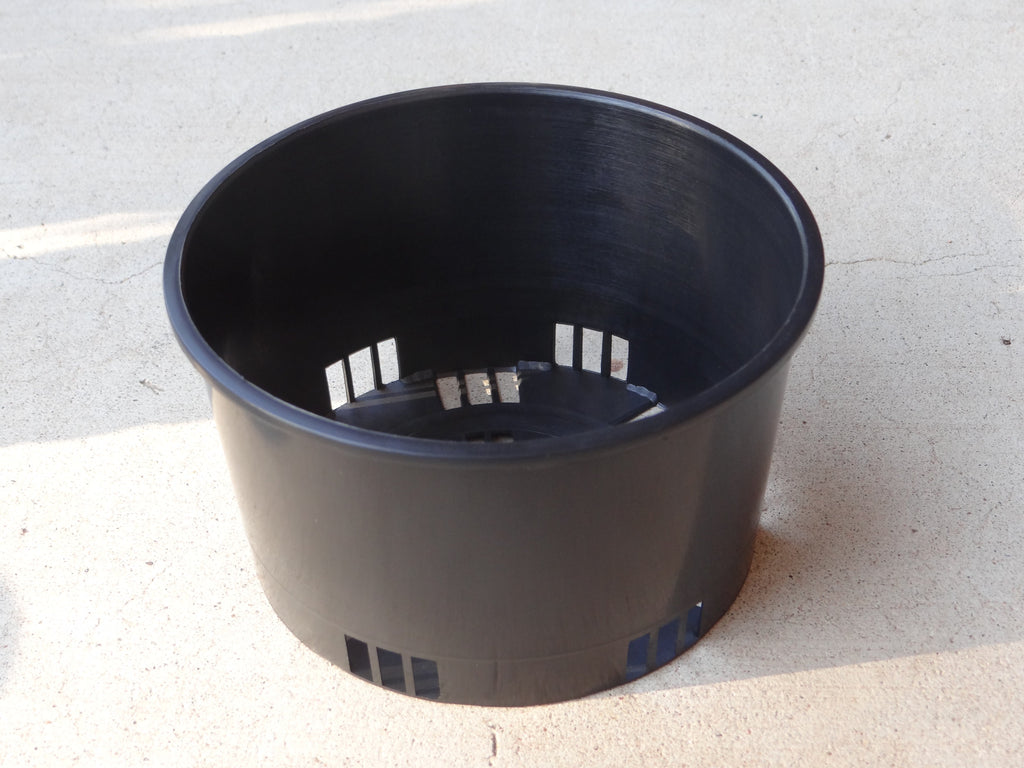 Squat orchid port pot 125mm Kingfisher Orchid Nursery