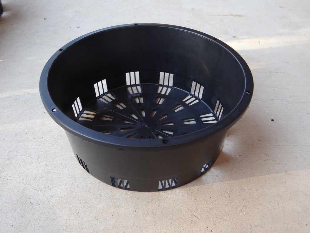 Squat orchid port pot 300mm Kingfisher Orchid Nursery