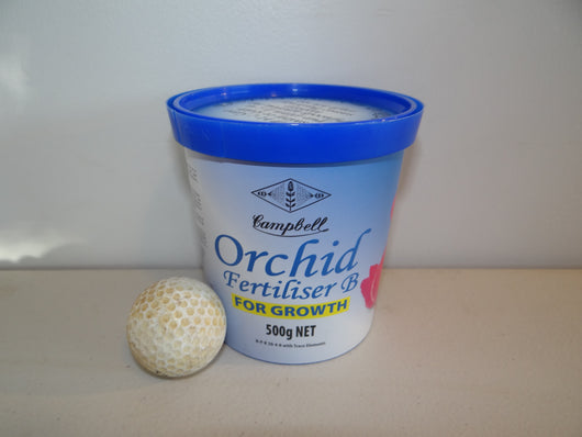 Soluble orchid fertiliser - Campbell's B - for growth. 500g.